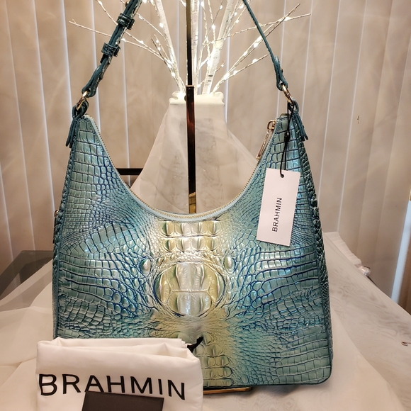 🌊BRAHMIN TABITHA BAG & ADY WALLET - SEAFOAM OMBRE - SET NWT🌊 🚨PRICE IS FIRM🚨 - Picture 2 of 16